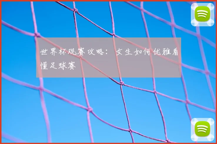 世界杯观赛攻略：女生如何优雅看懂足球赛
